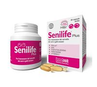 Senilife® Plus, per il Benessere del Cervello dei Cani e Gatti anziani - migliora le funzioni cognitive e la memoria per un invecchiamento cerebrale di successo - 60 capsule birillo monodose