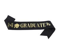 Senior 2025 Sash - Senior Sash 2025, nastro di raso di laurea, fascia per laurea senior tracolla con lettera glitter oro, cintura per galateo, per cabina fotografica per donne e uomini
