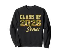 Senior 2026 Class of 2026, Graduation 2026 Camouflage Felpa