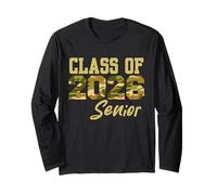 Senior 2026 Class of 2026, Graduation 2026 Camouflage Maglia a Manica