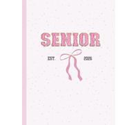 SENIOR 2026 Pink Varsity Patch: Signatures, Advice, Quotes, Photos or Notes - Scrapbook, Collect Memories from Friends, Teachers & Classmates, ... Hardcover, 100 Blank Pages, 8.25 x 11 inches