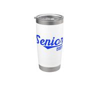 Senior 2027 per i laureati del '27 (tipografia Blue Script) Bicchiere termico in acciaio inox doppia parete