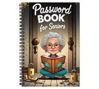 Senior Citizen Password Keeper - Notebook a di modelli stravaganti, 72 foglio di studio di lavoro Sicurezza | Rivista di sicurezza Internet per accessi, note d