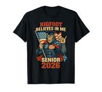 Senior Class of 2026 American Bigfoot Graduation Patriot USA Maglietta
