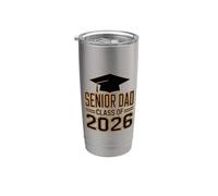 Senior Dad Class Of 2026 Bicchiere termico in acciaio inox doppia parete