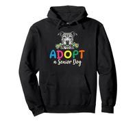 Senior Dog Adoption. Adopt a Senior Dog. Cute Rescue Felpa con Cappuccio