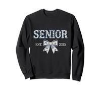 Senior EST 2025 Fiocco Blu Floreale Classe Orgoglio Felpa