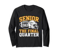 Senior Football Dad Father The Final Trimestre 2026 Game Day Maglia a Manica