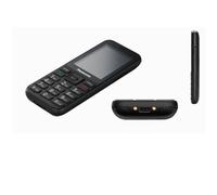 Panasonic KX-TU260EXB Telefono 4G Facile Da Usare, Telefono per Anziani, IP44, USB C, Fino a 7.5h autonomia, Schermo Chiaro da 2,4 pollici, Nero