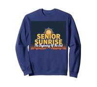 Senior Sunrise 2025: l'inizio della fine Felpa, Unisex per Adulti, Navy, XXL