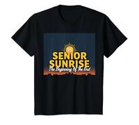 Senior Sunrise 2025: l'inizio della fine Maglietta, Bambini, Nero, 8 Anni