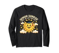 Senior Sunrise 2026 My Last First Day Cute Graduation Sun Maglia a Manica