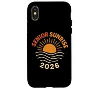 Senior Sunrise 2026 Retro Tramonto Oceano Onde Anno Scuola Divertimento Custodia per iPhone X/XS