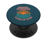 Senior Sunrise Class of 2026 Groovy Retro Graduazione Design PopSockets PopGrip Adesivo
