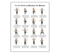 Senior tai chi chair poster low impact exercise decor