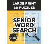 Senior Word Search Large Print 60 Puzzles 900 Words: Fun Nostalgia-Themed Brain Games for Adults and Seniors | Easy-to-Read 22-Point Font | Relaxing Memory-Boosting Activities with Full Solutions
