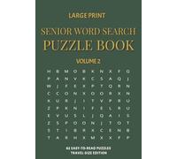 Senior Word Search - Volume 2: Large Print Easy-to-Read Puzzles for Seniors and Beginners
