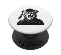 Seniors Graduation Cat Funny Cat PopSockets PopGrip Adesivo