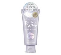 SENKA Perfect Whip Premium Clear Face Cleanser - Deep Pore Cleansing Foam with Ultra-Fine Microbubbles, Gentle Makeup Removal, Hydrating, For All Skin Types, 120g