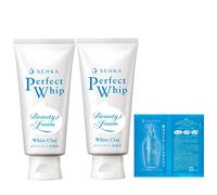 Senka Perfect Whip White Clay Face Wash 120 g x 2 + esfoliante punti neri...