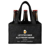 Senken Borsa da uomo per birra, regalo di birra per uomini, regalo di compleanno, regalo divertente per uomini, grigio., JGA