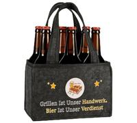 Senken Borsa da uomo per birra, regalo di birra per uomini, regalo di compleanno, regalo divertente per uomini, verde, Grill