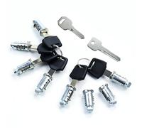 SENLINLIN Set di 8 Serrature di Sicurezza per Portapacchi Auto, Compatibili con Lucchetti Thule, Cilindri di Serratura Antifurto per Barre Portatutto, Scatole Portatutto, Portabici e Portasci