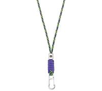 SENLLY Portachiavi Collo per Chiavi, Cellulare, Porta Badge, Design Intrecciato in Paracord Cordino con Ferramenta in Acciaio Inossidabile