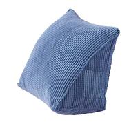 SENLUO Cuscino triangolare posteriore, cuscino a cuneo per supporto letto, cuscino per schienale divano sedia da ufficio cuscino per divano per adulti bambini (blu)