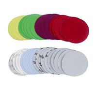 Senmai Tools Disco abrasivo da 125 mm, 40 dischi abrasivi circolari,Grana 2000 2500 3000 4000 5000 7000 8000 10000 Graniglie Levigatura Carta Vetrata per Levigatrici Orbitali
