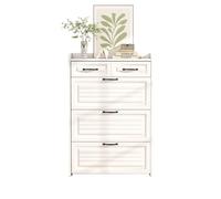 Senmate Armadietto Portascarpe Moderno con 3 Ante, 2 Cassetti e Vanetto per Giocattoli Animali, Struttura Stretta e Compatta per Ingresso, Soggiorno, Bianco, 80x23.5x131 cm, Anti-Ribaltamento