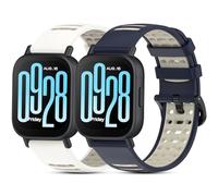 SenMore 2 cinturini compatibili con Redmi Watch 5 Active/5 Lite/Xiaomi Mi Watch/S1 Active/S1 Pro/S1/S2/S3/S4/2/2 Pro, 22 mm, in morbido silicone, blu notte + luce stellata, bianco +