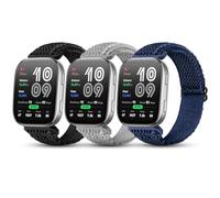SenMore 3 Pezzis Nylon Cinturino Compatibile con Amazfit Bip 6/Bip 5/Amazfit Cheetah/Amazfit Cheetah Pro/Amazfit Balance, 22mm Sportivo Braccialetto di Ricambio per Amazfit Bip 6/5.(No host)