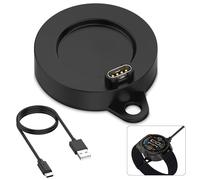 SenMore Adattatore Caricatore USB C per Garmin Fenix 8/7/7 Pro/7S/7X/7X Pro/6/6X/6S/5/5 Plus/5X/5X Plus/5S, Base di ricarica con cavo di ricarica USB-C da 3,3 ft/1 m, Nero