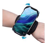 SenMore Fascia Sportiva da Braccio Portacellulare per iPhone 16 Pro Max/15 Pro Max/14 Pro,Porta Telefono Corsa Ruotabile a 360° con Borsa Airpods per Samsung Galaxy A16 5G /A26 /A56,Redmi A5/Note 14