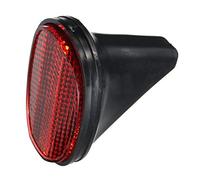 Senmubery 1 pz bicicletta posteriore coda riflettore parafango ovale avviso rosso nero
