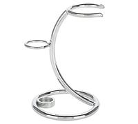 Senmubery Supporto universale per pennelli da barba semplice in metallo sicuro rasoio e supporto per pennelli da barba kit organizer per uomo