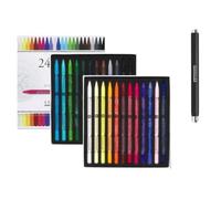 Sennelier 24 matite pastello secche extra sottili e portamatite pastello e 1 carta