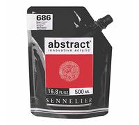 Sennelier Abstract Acrilico 500ml Sacchetto, Primario Rosso, (10-121521-686)
