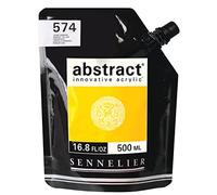 Sennelier Abstract Acrylic 500ml Pouch, Primary Yellow, (10-121521-574)