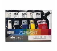 Sennelier Abstract Pittura Acrilica Colori Primari Scatola Set 5 X 120ml