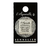 SENNELIER - Acquerello per artisti francesi, mezza pentola, colore: Bianco titanio S1