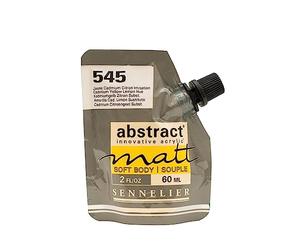 Sennelier Colore Acrilico Opaco Serie Abstract Matt 60 ml. 545 Giallo Limone di CADMIO IMIT.