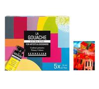 Sennelier Gouache Extra-Fine Cofanetto 5 Tubi 21 ml e 1 Carte