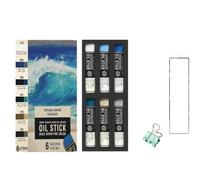 Sennelier Mini Oil Sticks 6 pezzi. Set paesaggio marino e mini pinza