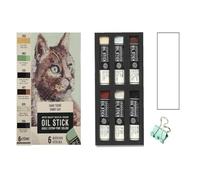 Sennelier Oil Sticks - 6 mini clip per gatto tigre e mini