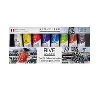 Sennelier Rive Gauche Fine Oil Color for Artists, 8 Colors, 40ml Each (10-130313-2)