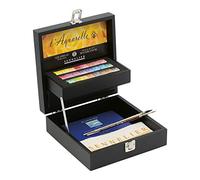 Sennelier Scatola in legno ad acquerello per artisti francesi, set da 28 pezzi, multicolore