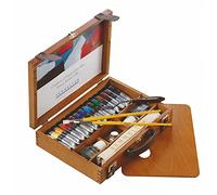 Sennelier - Set di 15 tubi, pennelli e panno per pittura ad olio da 21 ml