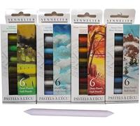 Sennelier Set di 24 Pastelli Secchi Mezzi - Morbidi per Paesaggio 4 Stagioni (Importazione Francia)